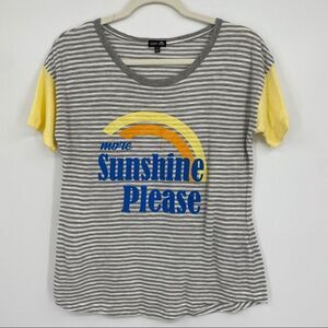 Cozy Zoe Shirt Top Blouse Decal Text Sun Medium